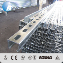 Slot Or Not Slotted 41*21 &41*41mm Hot Dip Galvanized Strut Channel With Certificate